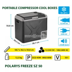 Frigo Congelatore Portatile Brunner Polarys Freeze SZ 50 38 Frigo Congelatore Portatile Brunner Polarys Freeze SZ 50 -Campeggio Offerta Economica frigo congelatore portatile brunner polarys freeze sz 50 bivalente compressione 18