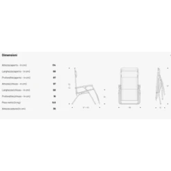 Poltrona Reclinabile LaFuma R Clip Ocean -Campeggio Offerta Economica sdraio reclinabile r clip ocean 3
